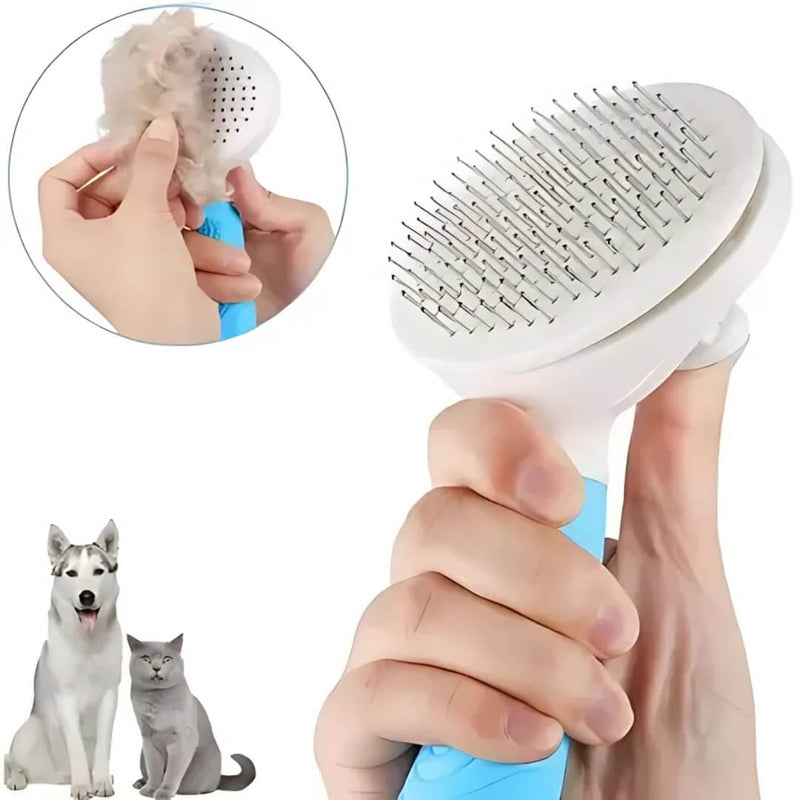 Escova Removedora de Pelos para Pets - Ideal para Cães e Gatos