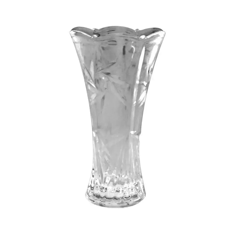 Vaso de Vidro com Alto Relevo para Decoração Elegante de Ambientes e Flores